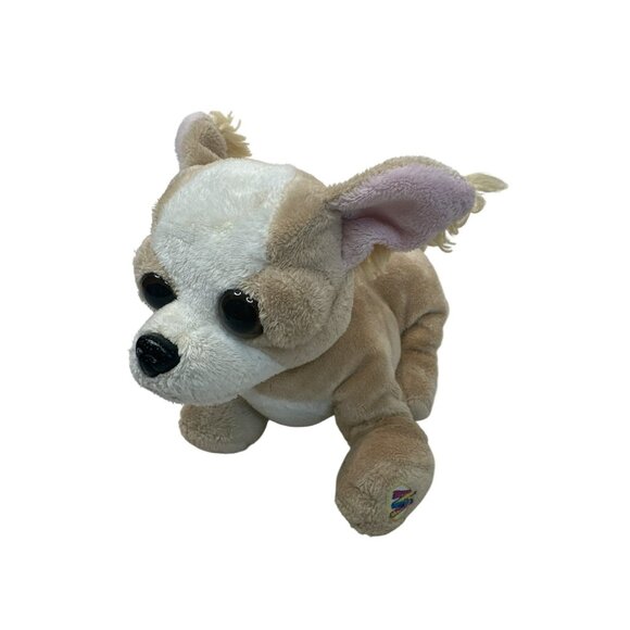 Ganz Webkinz Chihuahua Stuffed Animal Plush Toy Beige & White No Code - Picture 1 of 4